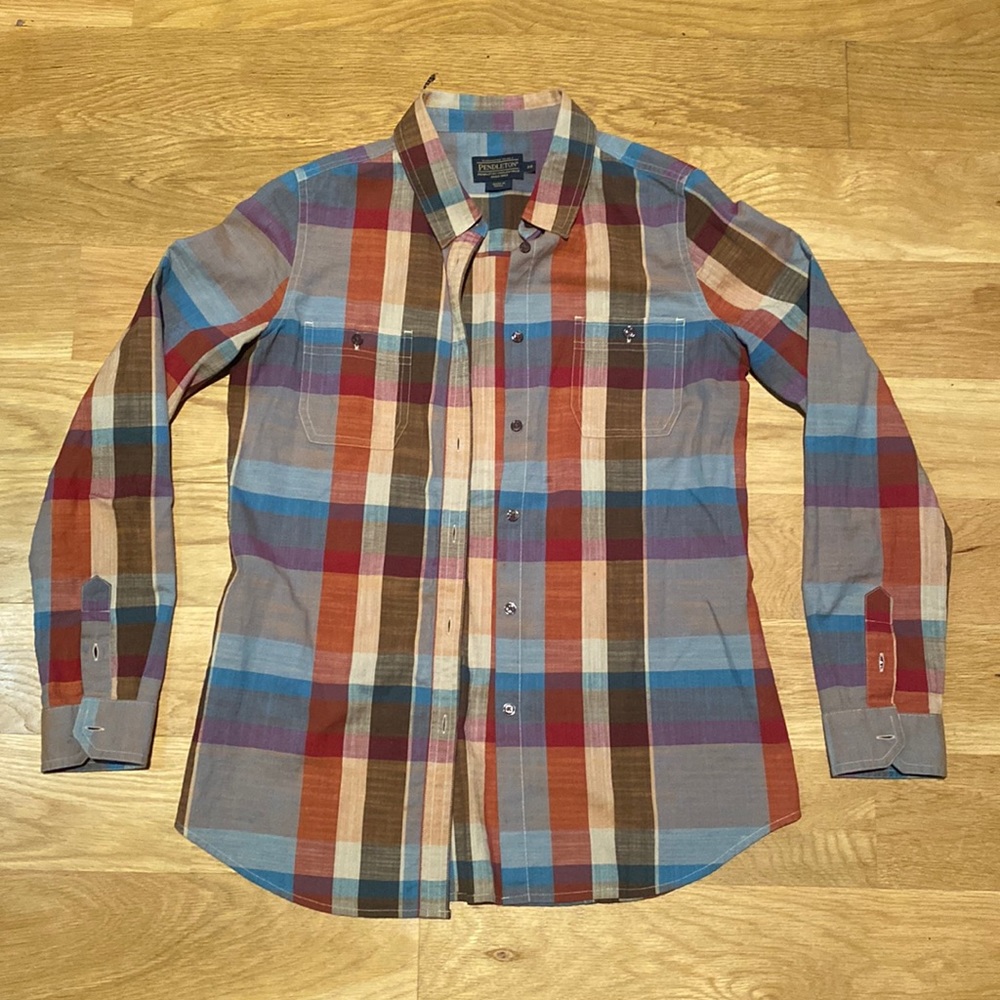 Pendleton womens plaid button down shirt, size XS